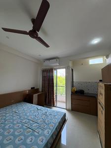 Bedroom Image of 500 Sq.ft 1 BHK Builder Floor for rent in Mahalakshmi Nagar Indore for Rs. 16500