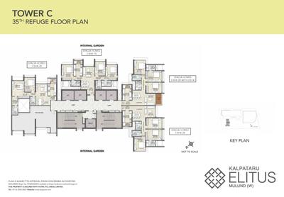 Image of 472 Sq.ft 2 BHK Apartment / Flat for sale in Kalpataru Elitus, Mulund West, Mumbai for Rs. 9000000