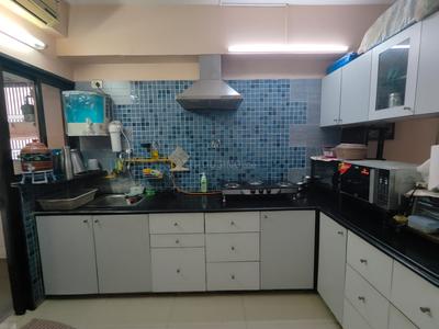 Kitchen Image of 2025 Sq.ft 3 BHK Apartment / Flat for sale in Trilokesh Gulmohar Heights, Prahlad Nagar Ahmedabad for Rs. 20000000