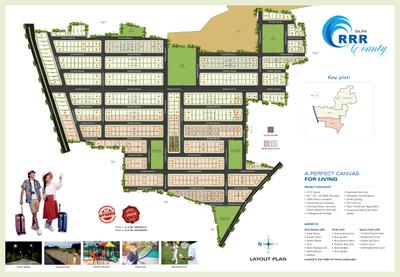 Image of 1650 Sq.ft Residential Plot / Land for sale in Silpa RRR County Phase 2, Shankarpally, Hyderabad for Rs. 2100000