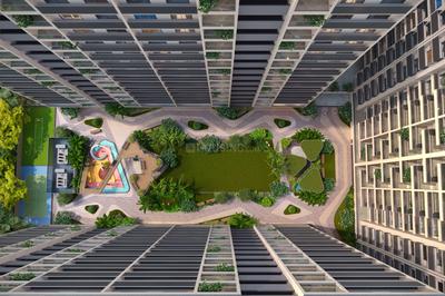 Image of 1377 Sq.ft 2 BHK Apartment / Flat for sale in The Green Parmeshwar, Jagatpur, Ahmedabad for Rs. 7000000