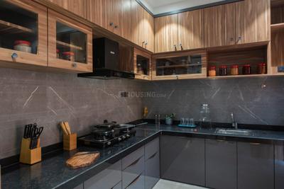 Kitchen Image of 2400 Sq.ft 3 BHK Independent House for rent in Avadh Heliconia Homes, Tukwada Vapi for Rs. 45000