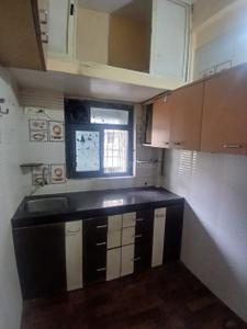 Kitchen Image of 550 Sq.ft 1 BHK Apartment / Flat for rent in Jai Jawan Building, Vashi Navi Mumbai for Rs. 27000