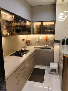 Kitchen Image of 3200 Sq.ft 3 BHK Apartment / Flat for rent in Vaishno Devi Circle Ahmedabad for Rs. 55000