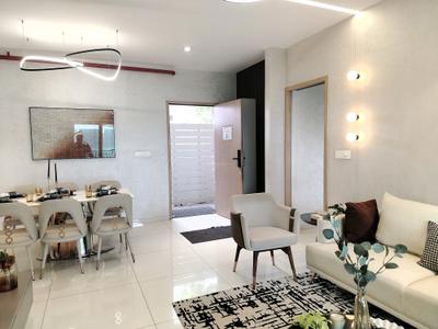 Living Room Image of 1300 Sq.ft 3 BHK Apartment / Flat for sale in Mahindra Ivylush Tower C And Tower D, Kharadi Annex Pune for Rs. 15000000