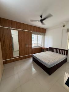 Bedroom Image of 1450 Sq.ft 3 BHK Apartment / Flat for rent in Rachana Bellacasa, Sus Pune for Rs. 46000