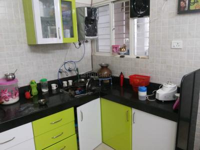 Kitchen Image of 674 Sq.ft 1 BHK Apartment / Flat for rent in Sancheti Belcastel, Mundhwa Pune for Rs. 30000
