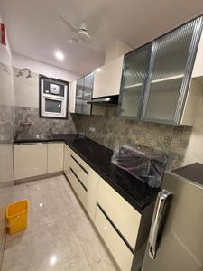 Kitchen Image of 550 Sq.ft 1 BHK Builder Floor for rent in Sector 57 Gurgaon for Rs. 40000