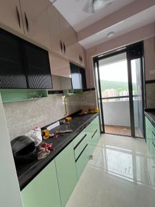 Kitchen Image of 625 Sq.ft 1 BHK Apartment / Flat for rent in DSS Mahavir Spring, Thane West Thane for Rs. 40000