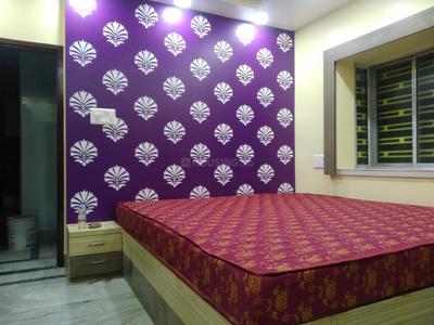 Bedroom Image of 900 Sq.ft 2 BHK Builder Floor for rent in Kalikapur, EM Bypass Kolkata for Rs. 28000
