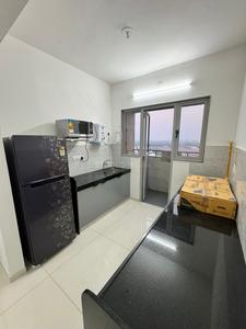 Kitchen Image of 350 Sq.ft 1 RK Apartment / Flat for rent in Godrej Vanaangan, Jagatpur Ahmedabad for Rs. 18000