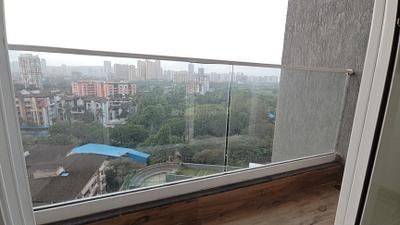 Balcony Image of 620 Sq.ft 1 BHK Apartment / Flat for rent in Ashar Arize, Kalwa Thane for Rs. 26000