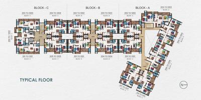 Image of 1686 Sq.ft 4 BHK Apartment / Flat for sale in Ask Serinity, Bhatagaon, Raipur for Rs. 9100000