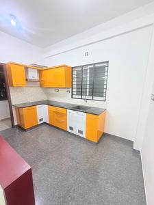 Kitchen Image of 700 Sq.ft 1 BHK Independent House for rent in Murugeshpalya Bengaluru for Rs. 24000