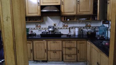 Kitchen Image of 1500 Sq.ft 3 BHK Builder Floor for rent in Swaraj Homes Hari Mandir Block RWA, GTB Nagar New Delhi for Rs. 48000