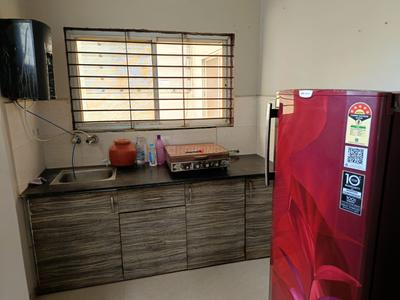 Kitchen Image of 700 Sq.ft 1 BHK Apartment / Flat for rent in Mahalakshmi Nagar Indore for Rs. 16000