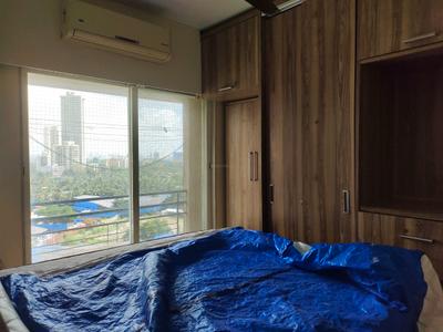 Bedroom Image of 600 Sq.ft 1 BHK Apartment / Flat for rent in Gurukrupa Marina Enclave, Malad West Mumbai for Rs. 40000