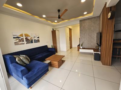 Hall Image of 1254 Sq.ft 2 BHK Apartment / Flat for rent in Pratham Bluets, New Alkapuri Vadodara for Rs. 30000