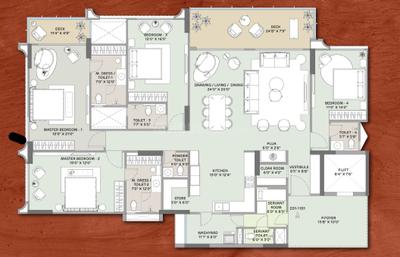 Image of 3600 Sq.ft 4 BHK Apartment / Flat for sale in Gota, Ahmedabad for Rs. 27000000