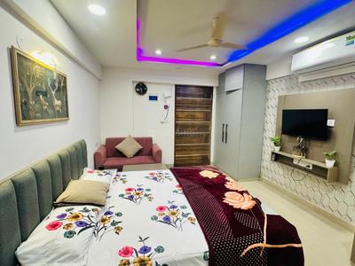 Bedroom Image of 410 Sq.ft 1 RK Apartment / Flat for rent in Karolan Ka Barh Jaipur for Rs. 21000