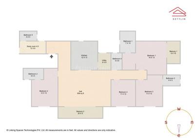 Image of 3012 Sq.ft 4 BHK Apartment / Flat for sale in Godrej Woodscapes by Godrej Properties Ltd. , Goravigere, Bengaluru for Rs. 43700000
