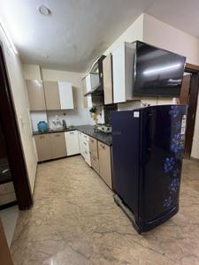 Kitchen Image of 950 Sq.ft 2 BHK Apartment / Flat for rent in Chauhan Residency, Sector 45 Noida for Rs. 30000