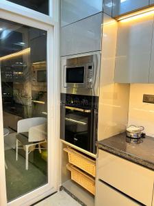 Kitchen Image of 1900 Sq.ft 3 BHK Apartment / Flat for rent in Manglam Radiance, Durgapura Jaipur for Rs. 100000