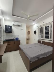 Bedroom Image of 791 Sq.ft 1 RK Apartment / Flat for rent in Kondapur Hyderabad for Rs. 19000