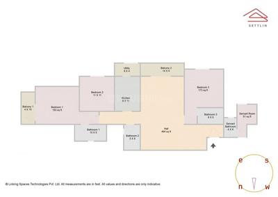 Image of 1865 Sq.ft 3 BHK Apartment / Flat for sale in Meridian Park at The Prestige City by Prestige Projects Pvt Ltd, Sarjapur, Bengaluru for Rs. 25000000
