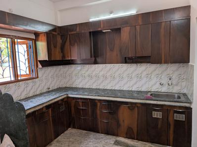 Kitchen Image of 3000 Sq.ft 3 BHK Independent House for rent in Mahalakshmi Nagar Indore for Rs. 35000