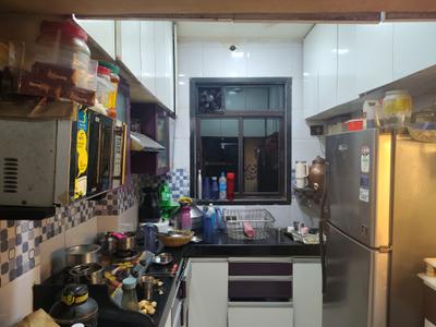 Kitchen Image of 530 Sq.ft 1 BHK Apartment / Flat for rent in Vijay Orovia, Hiranandani Estate Thane for Rs. 30000