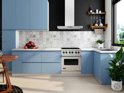 Kitchen Image of 2200 Sq.ft 3 BHK Apartment / Flat for sale in Candeur Crescent, Nallagandla Hyderabad for Rs. 20500000