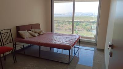 Bedroom Image of 1700 Sq.ft 3 BHK Apartment / Flat for rent in Shreenathji Delta Riviera, Ulwe Navi Mumbai for Rs. 80000