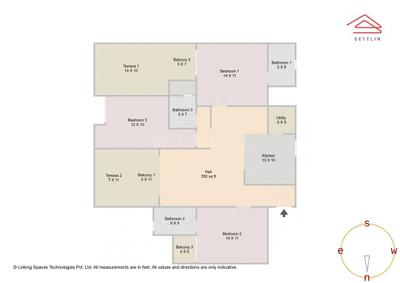 Image of 1843 Sq.ft 3 BHK Apartment / Flat for sale in Rohan Ekanta by Rohan Builders (I) Pvt Ltd, Varthur, Bengaluru for Rs. 22200000