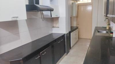 Kitchen Image of 1300 Sq.ft 3 BHK Builder Floor for rent in Big Block South City 2, Sector 49 Gurgaon for Rs. 42000