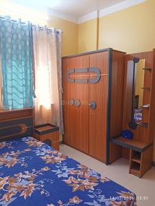 Bedroom Image of 1111 Sq.ft 2 BHK Apartment / Flat for rent in Unimark Srijan Heritage Enclave, Kaikhali Kolkata for Rs. 30000