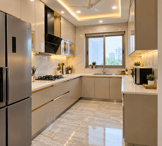 Kitchen Image of 1050 Sq.ft 2 BHK Apartment / Flat for sale in The Royal Bay, Nerul Navi Mumbai for Rs. 23500000