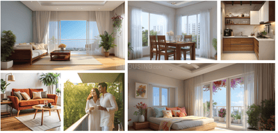 Image of 1550 Sq.ft 3 BHK Apartment / Flat for sale in Miyapur, Hyderabad for Rs. 10000000