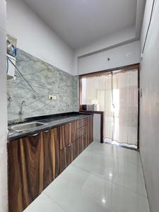 Kitchen Image of 850 Sq.ft 1 BHK Independent House for rent in Mahalakshmi Nagar Indore for Rs. 18000