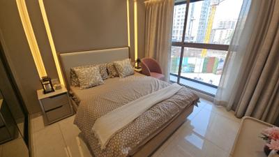 Bedroom Image of 1250 Sq.ft 3 BHK Apartment / Flat for sale in Puravankara Purva Panorama, Thane West Thane for Rs. 30100000