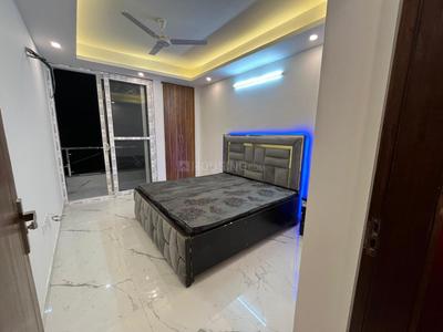 Bedroom Image of 1280 Sq.ft 2 BHK Builder Floor for rent in DDA Freedom Fighters Enclave, Said-Ul-Ajaib New Delhi for Rs. 35000