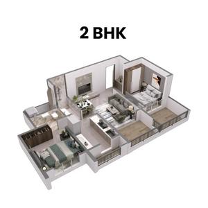 Image of 960 Sq.ft 2 BHK Apartment / Flat for sale in Matoshree Nagar Phase I, Ambernath West, Ambernath for Rs. 4400000