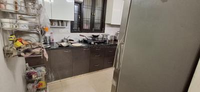 Kitchen Image of 900 Sq.ft 3 BHK Builder Floor for sale in Tri Nagar New Delhi for Rs. 11200000