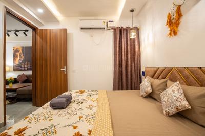 Bedroom Image of 550 Sq.ft 1 BHK Builder Floor for rent in Chhattarpur New Delhi for Rs. 27999