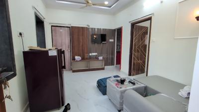 Living Room Image of 750 Sq.ft 1 BHK Apartment / Flat for rent in Gachibowli Hyderabad for Rs. 28000