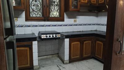 Kitchen Image of 1500 Sq.ft 3 BHK Builder Floor for rent in Swaraj Homes Panchvati Block RWA, GTB Nagar New Delhi for Rs. 52000