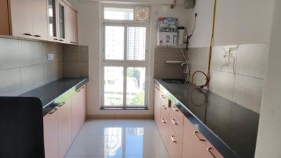 Kitchen Image of 1000 Sq.ft 3 BHK Apartment / Flat for rent in Godrej Emerald, Thane West Thane for Rs. 35000
