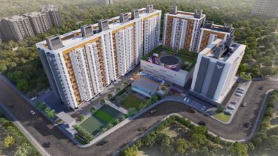 Image of 915 Sq.ft 2 BHK Apartment / Flat for sale in Rama Fusion Towers, Maan, Pune for Rs. 6900000
