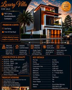 Image of 4300 Sq.ft 4 BHK Independent House for sale in Koundampalayam, Coimbatore for Rs. 28500000