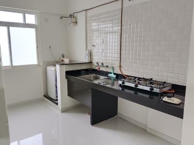 Kitchen Image of 500 Sq.ft 1 BHK Apartment / Flat for rent in Nyati Elan Central II, Wagholi Pune for Rs. 20000